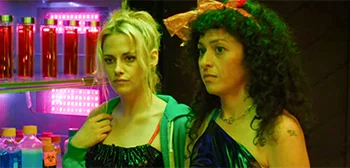 The Wrong Girls movie poster featuring Kristen Stewart and Alia Shawkat