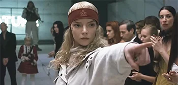 Sacrifice movie poster featuring Anya Taylor-Joy and Chris Evans