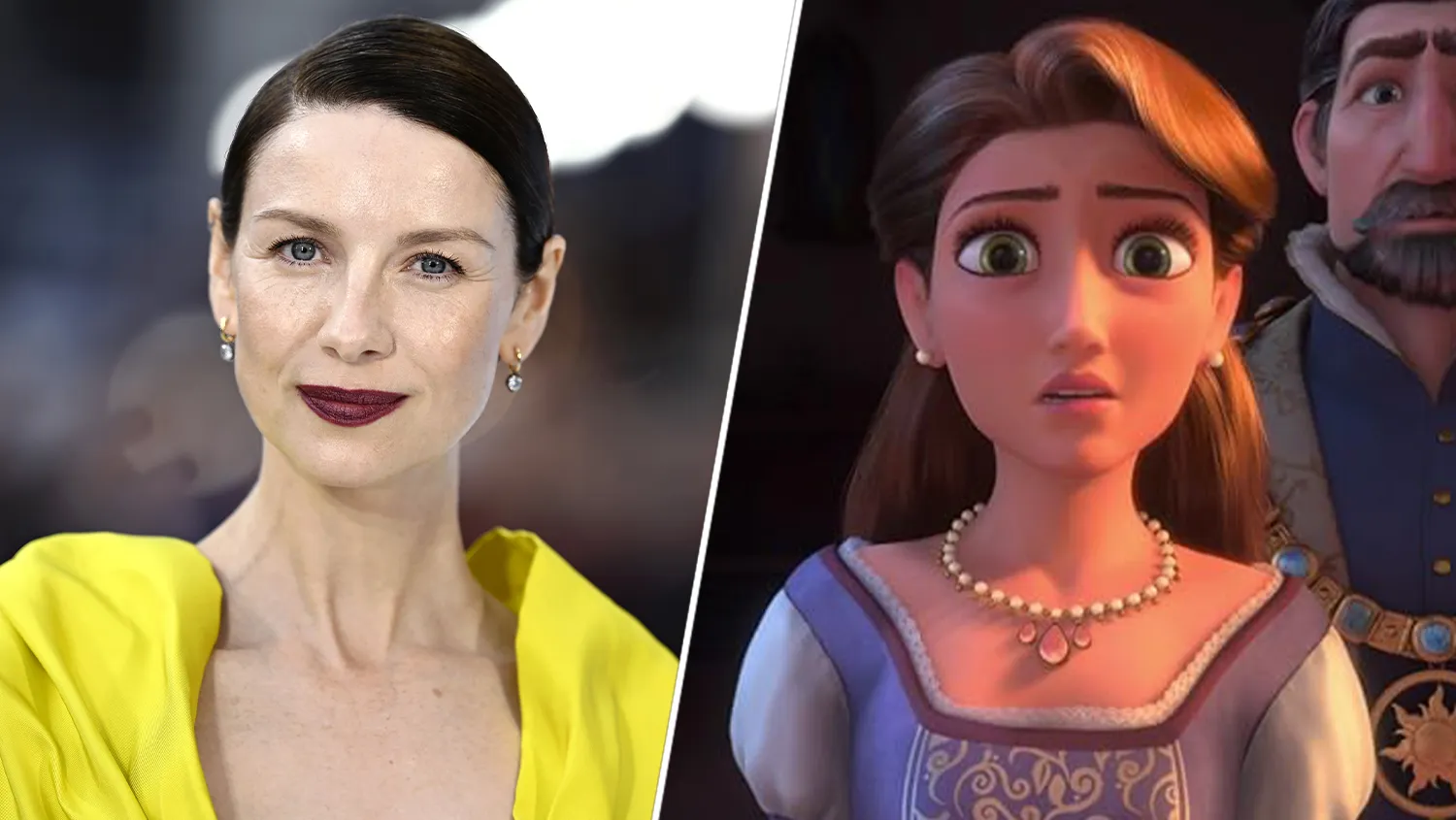 Caitríona Balfe in costume for Tangled